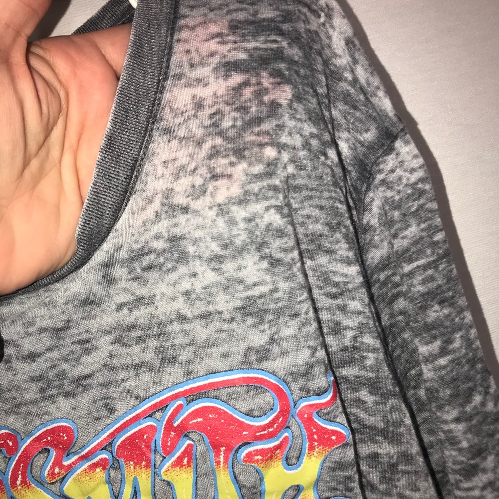 Aerosmith Burnout Distressed hi-Lo T-Shirt 2X - Picture 4 of 7